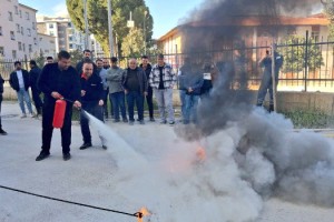 Osmaniye’de Öğrenci Yurdunda Kapsamlı Yangın Tatbikatı