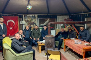 Başkan İba’dan Düziçi’de Kestane ve Çay Eşliğinde Sohbet