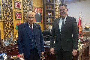 OKÜ Rektörü Prof. Dr. Turgay Uzun’dan Devlet Bahçeli’ye Ziyaret