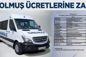 Toprakkale’de Dolmuş Tarifesi Değişti: İşte Zamlı Fiyat Listesi