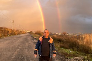 Toprakkale’de Yağmur Sonrası Gökkuşağı Büyüledi