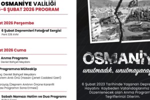 Osmaniye’de 6 Şubat Depremleri İçin Anma Programı Belli Oldu