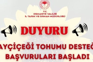 Osmaniye’de Ayçiçeği Tohum Desteği Başladı: Çiftçilere Çağrı