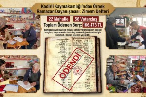Kadirli’de Zimem Defteri Geleneği: Bakkal Borçları Kapatıldı