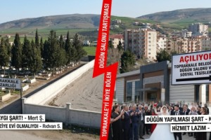 Yeni Yapılacak Düğün Salonu Toprakkale'yi İkiye Böldü