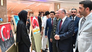 Osmaniye’de 15 Temmuz Resim Sergisi Park 328 AVM’de Açıldı