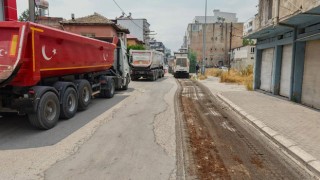 Osmaniye'de Akyar Caddesi'nde Sıcak Asfalt Çalışması Başladı