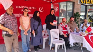 Yeniden Refah Partisi Osmaniye’de stant Çalışması Yaptı