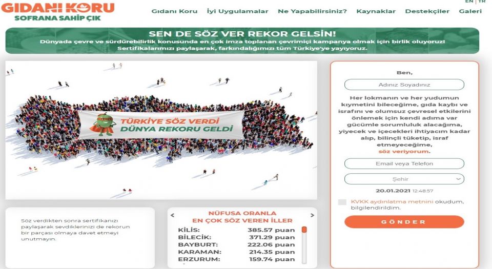 Kilis, sofrasına sahip çıktı!