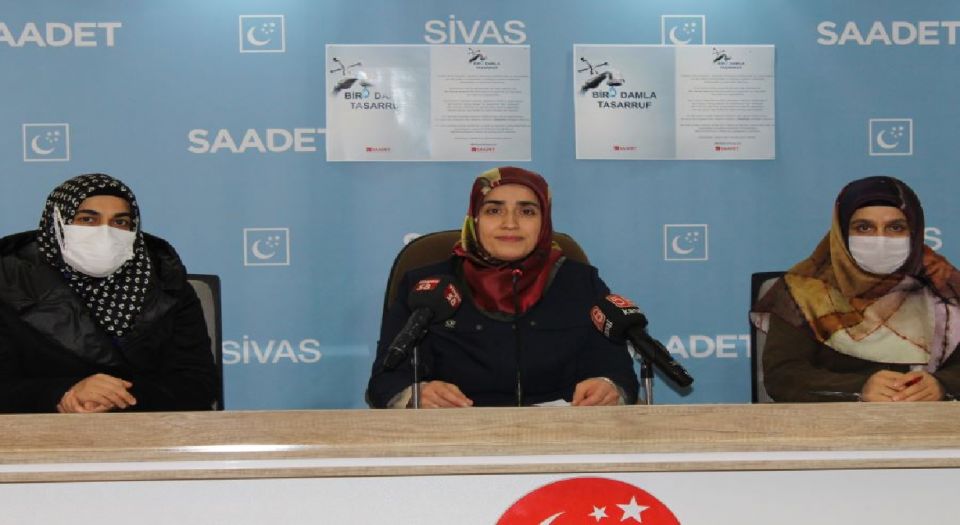 Saadetli kadınlardan su tasarrufu çağrısı