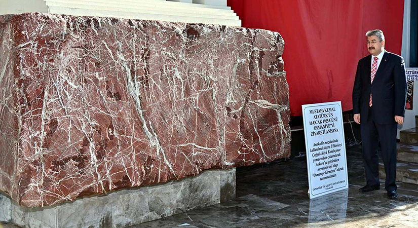 Anıtkabirde Bulunan Mermer Osmaniye’de Sergilendi!