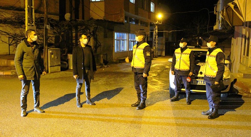 Düziçi’nde gece denetimleri devam ediyor