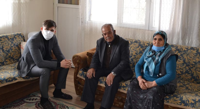 Kaymakam’dan şehit ailesine ziyaret