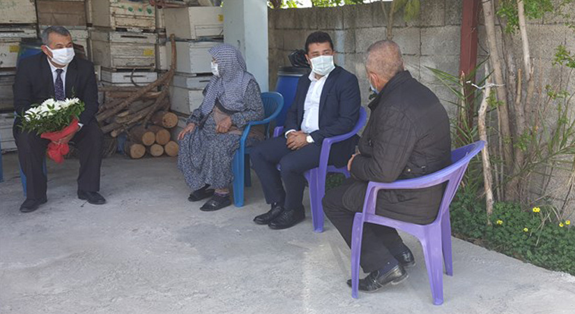 Kaymakam Arık’tan şehit ailelerine ziyaret