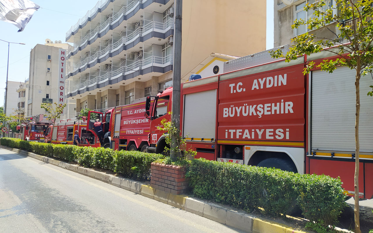 Çamaşır makinesi Aydın Efeler’de bir oteli yakacaktı!