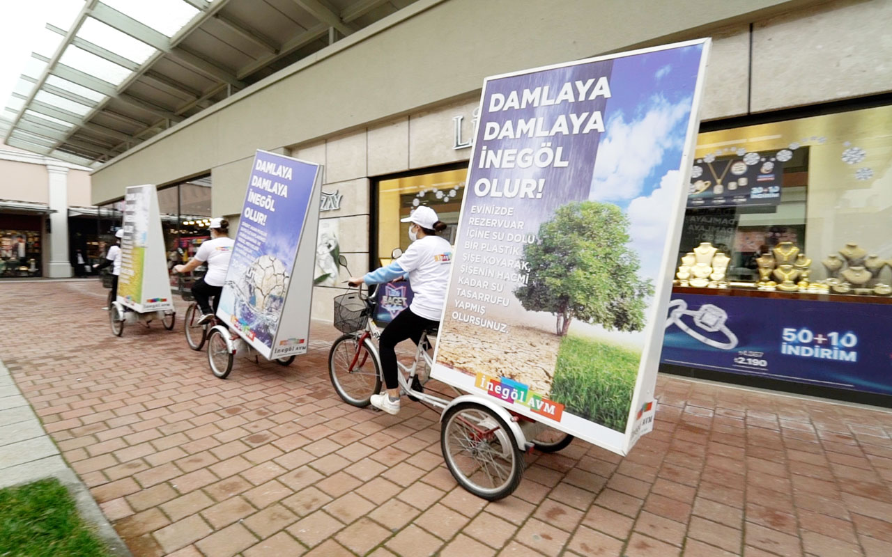 Bursa İnegöl AVM’de su tasarrufu bilinci