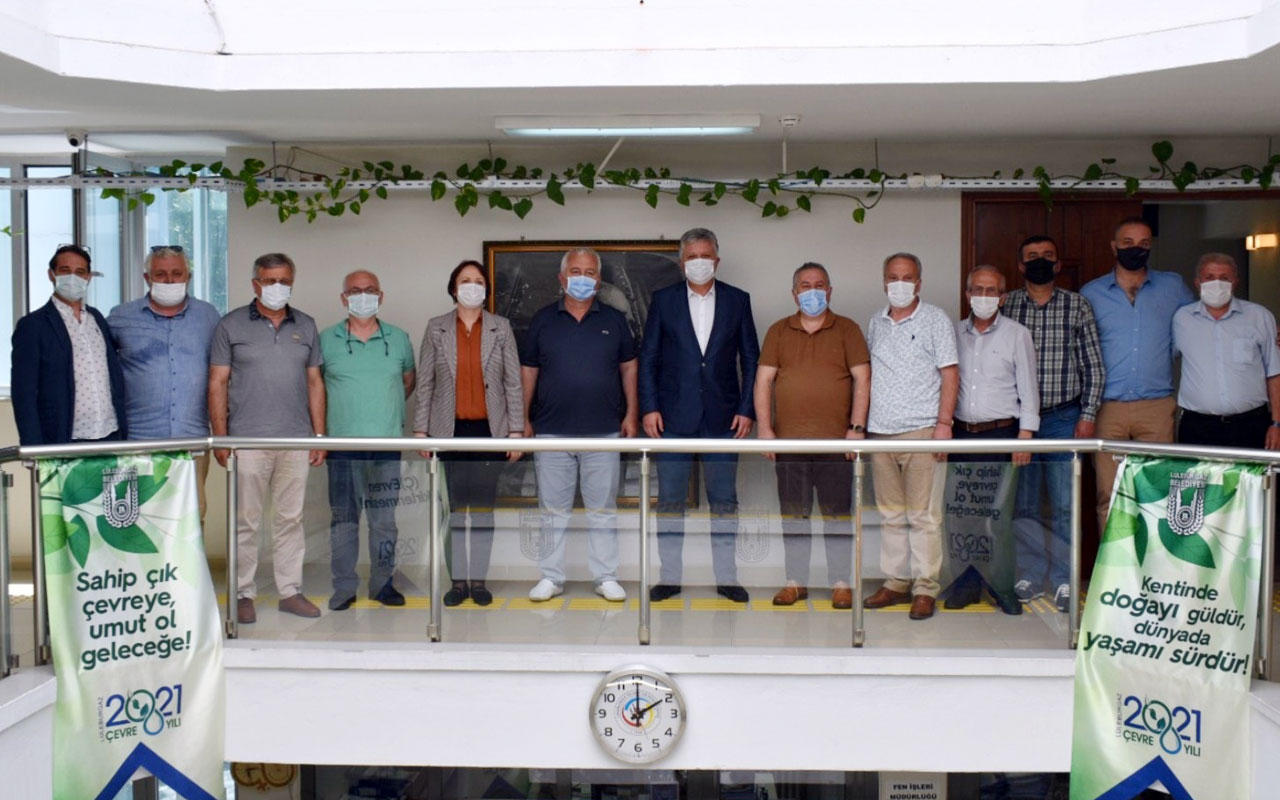 Lüleburgaz’da oda başkanlarından Başkan Gerenli’ye destek