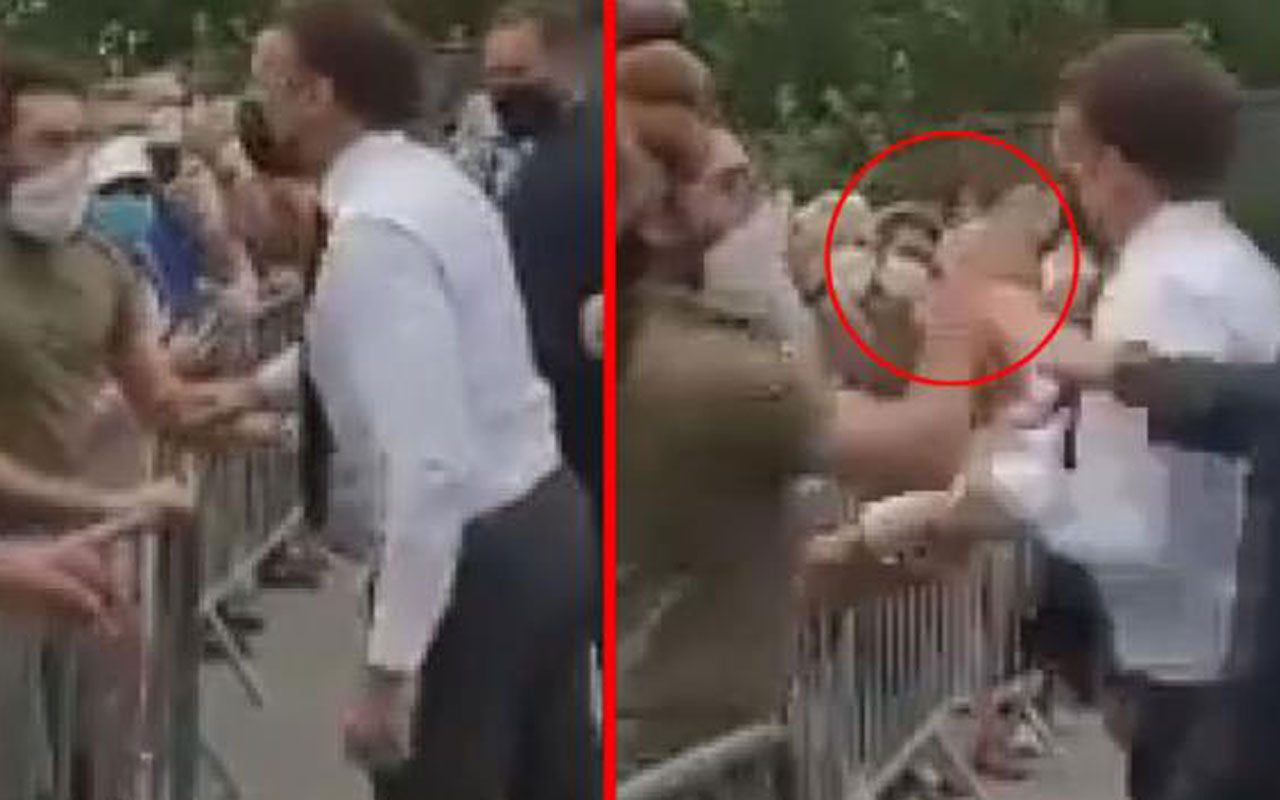 Fransa Cumhurbaşkanı Macron’a tokatlı saldırı