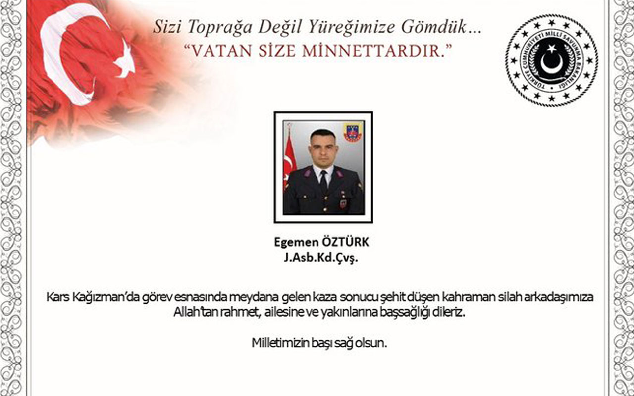 Şehit Kıdemli Başçavuş İzmir’de toprağa verilecek