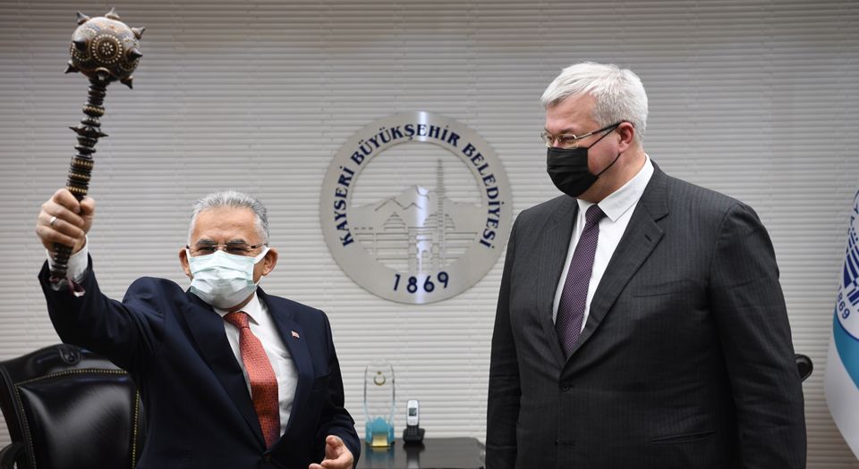 Ukrayna Büyükelçisi'nin Kayseri hayranlığı