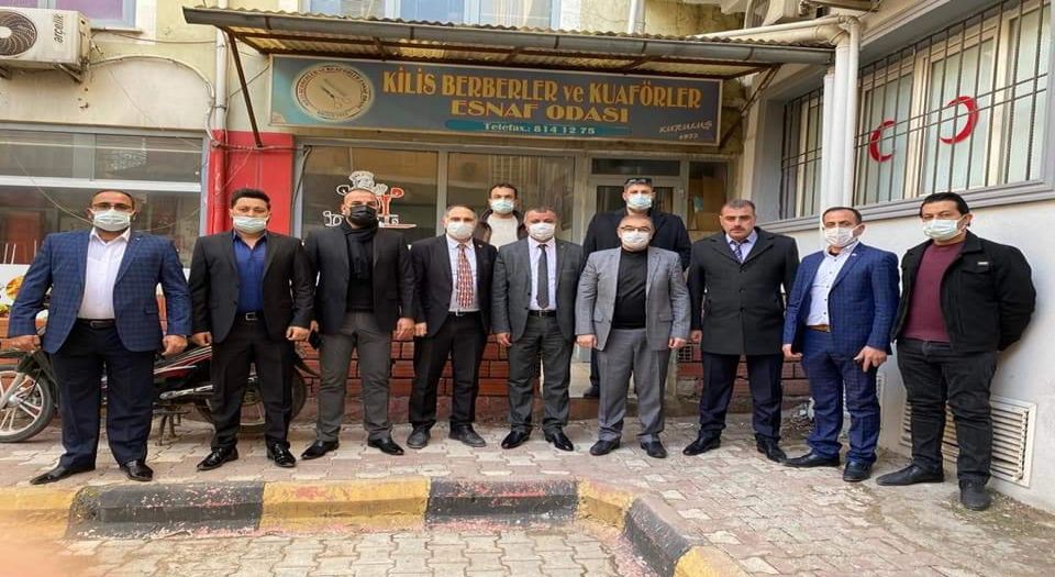 Kilis'te MHP Teşkilatı'ndan esnaf başkanlarına ziyaret