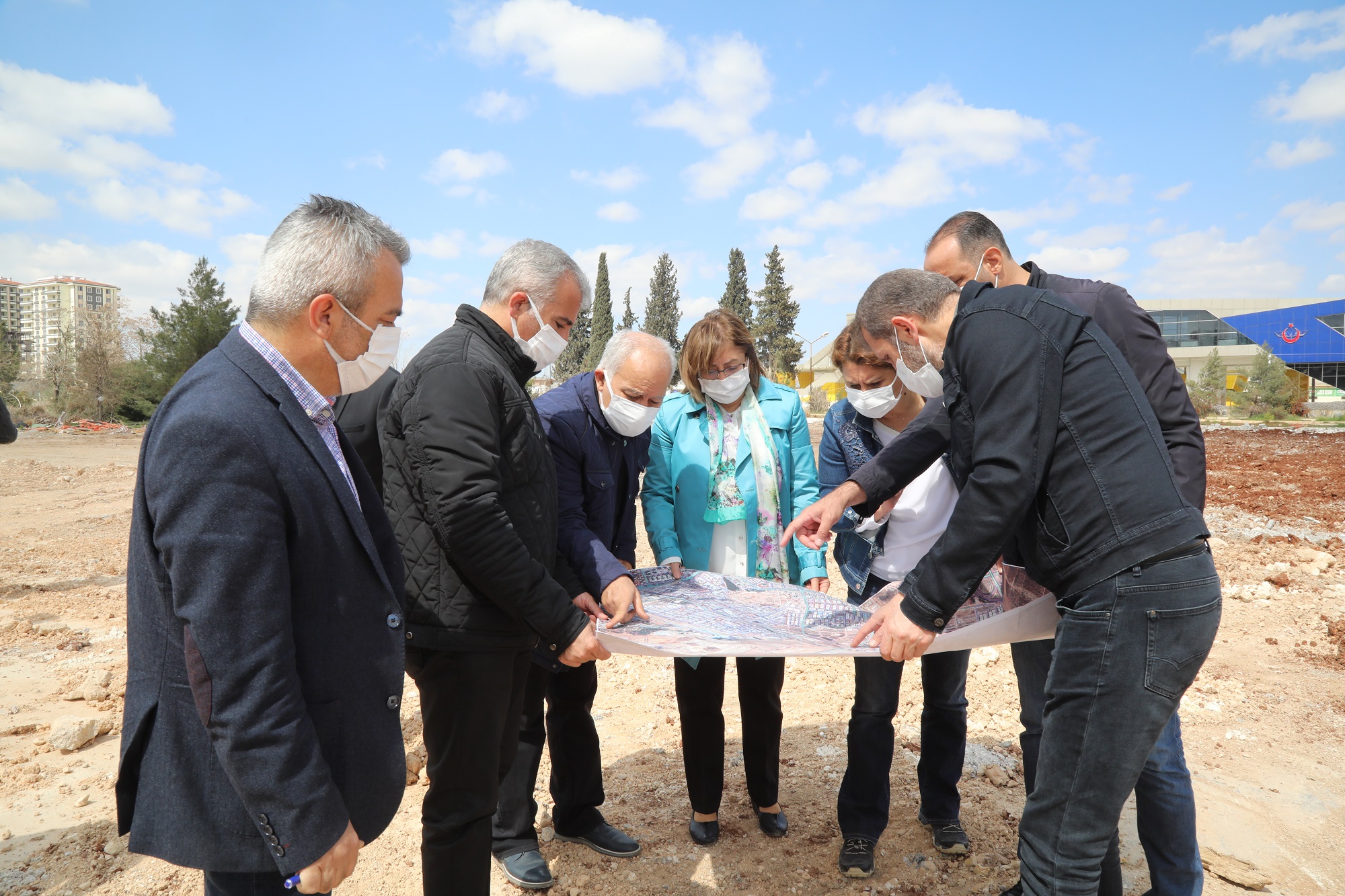 Gaziantep'te sanayiye bağlantı yolunda yerinde inceleme