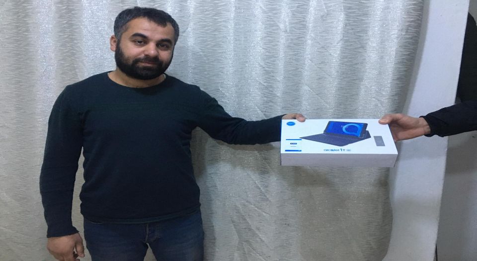 Batmanlı kardeşler tablete kavuştu