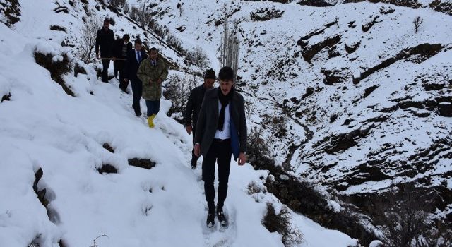 Batman Kaymakamı'nı iyilik için kar durduramadı