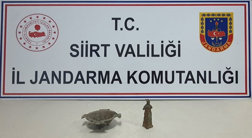 Siirt'te tarihi eser operasyonu: 2 gözaltı
