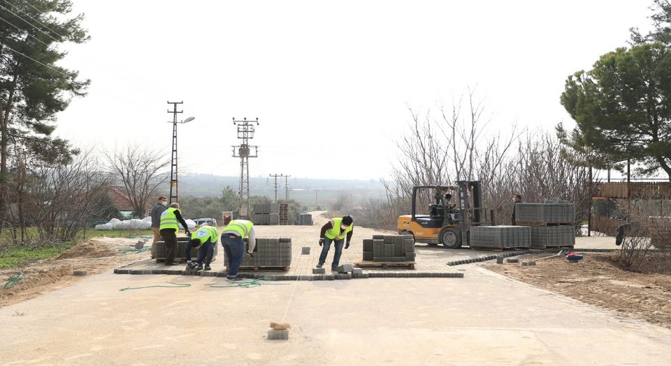Pamukkale Kavakbaşı parke taşıyla kaplandı